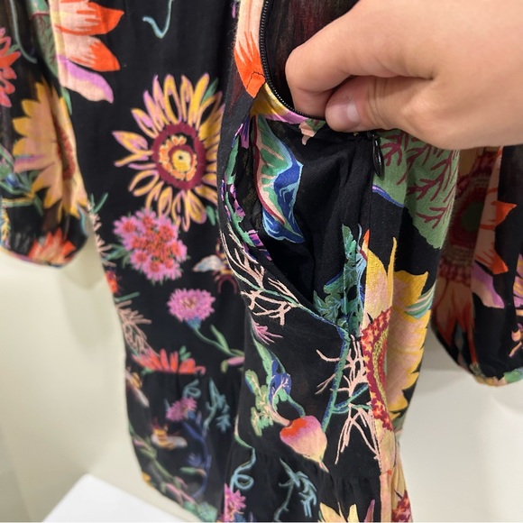 Banjanan Peony Long Sleeve Fit and Flare Dress Banjanan Peony Long Sleeve Fit and Flare Dress